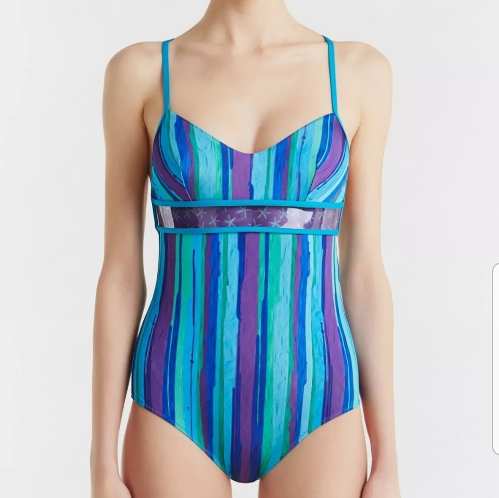 LA PERLA SUMMER STRIPE ONE PIECE SWIMSUIT